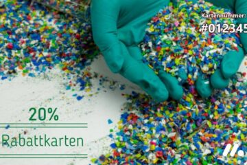 Karten aus recyceltem Kunststoff